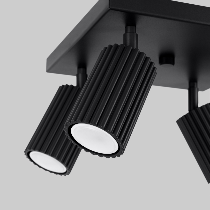Foco KARBON 4xGU10/10W/230V negro