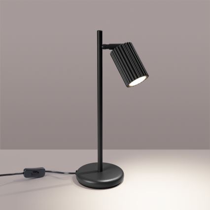 Lámpara de mesa KARBON 1xGU10/10W/230V negro