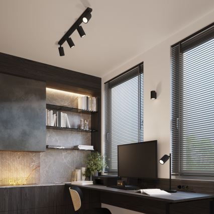 Lámpara de mesa KARBON 1xGU10/10W/230V negro