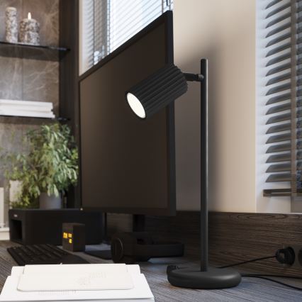 Lámpara de mesa KARBON 1xGU10/10W/230V negro