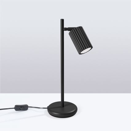 Lámpara de mesa KARBON 1xGU10/10W/230V negro
