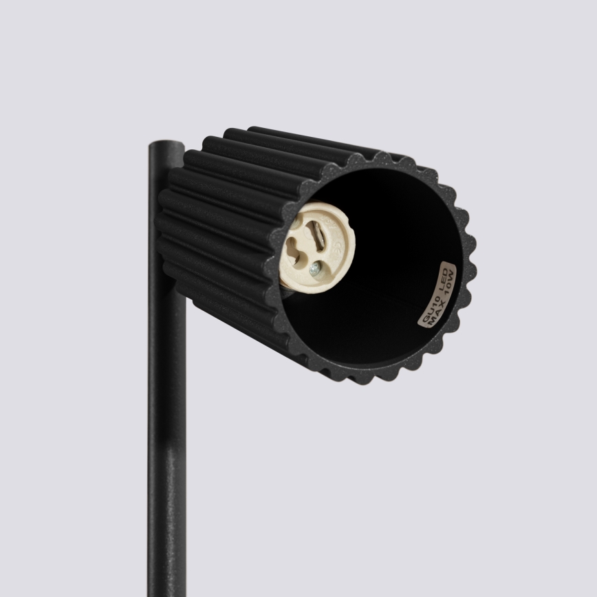 Lámpara de mesa KARBON 1xGU10/10W/230V negro