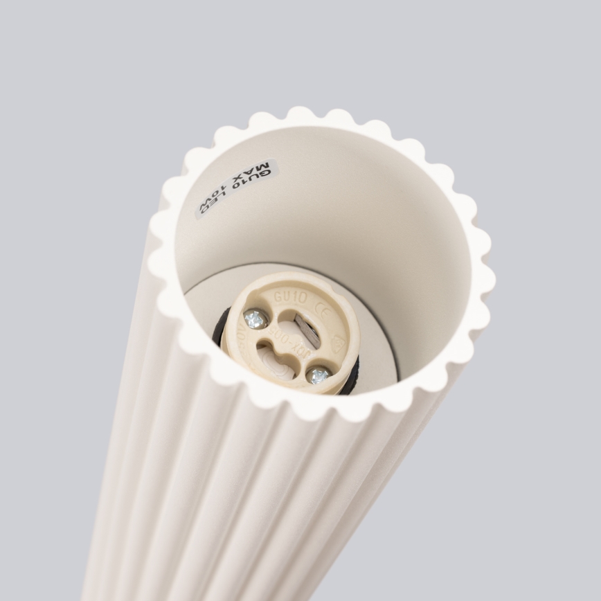 Foco KARBON 1xGU10/10W/230V 20 cm color crema