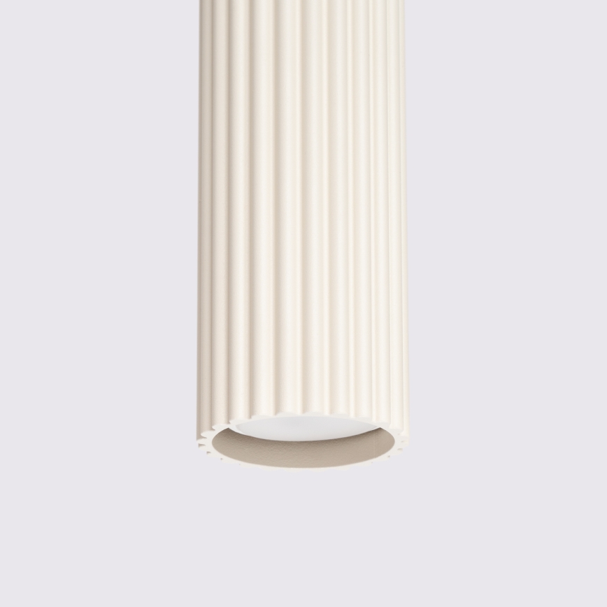 Lámpara colgante KARBON 1xGU10/10W/230V color crema