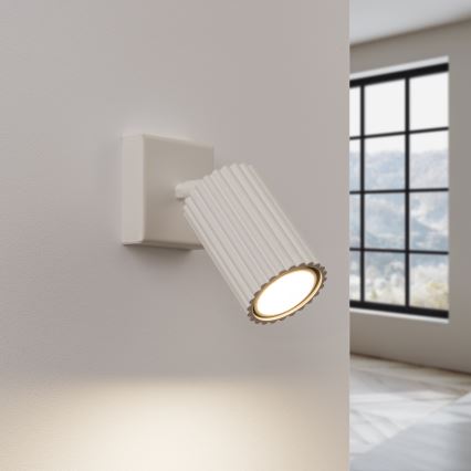 Foco de pared KARBON 1xGU10/10W/230V color crema