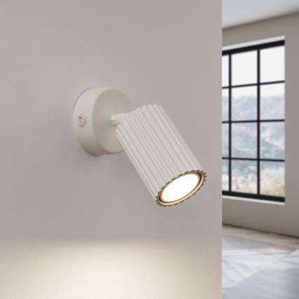 Foco de pared KARBON 1xGU10/10W/230V color crema