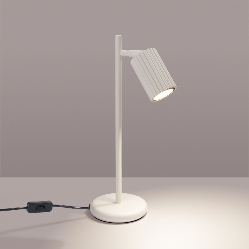 Lámpara de mesa KARBON 1xGU10/10W/230V color crema