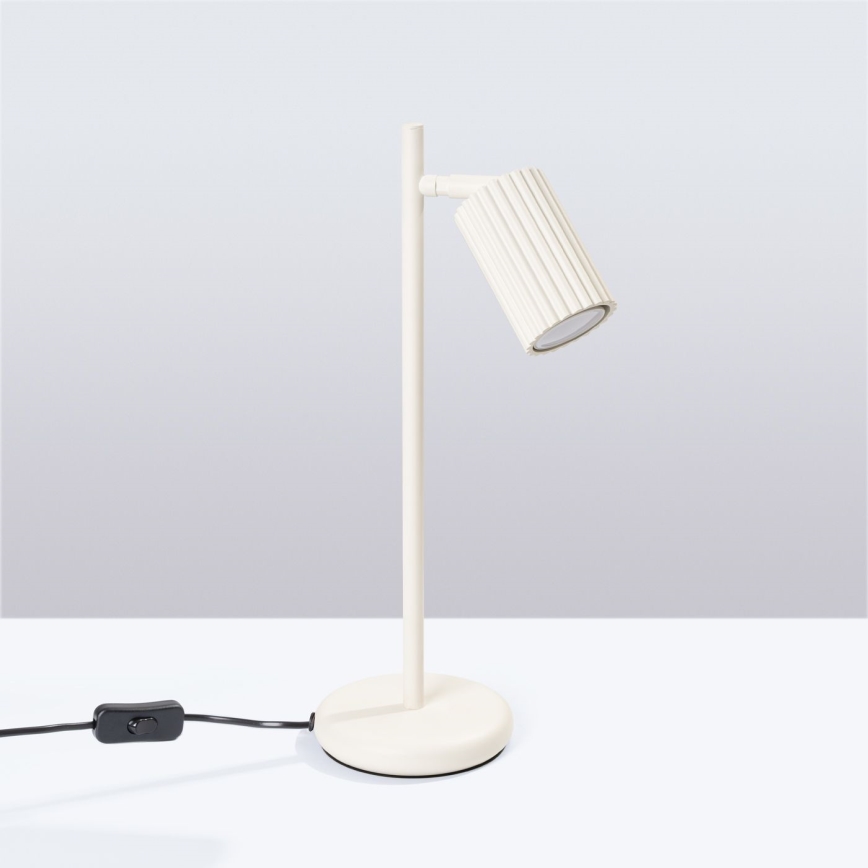 Lámpara de mesa KARBON 1xGU10/10W/230V color crema