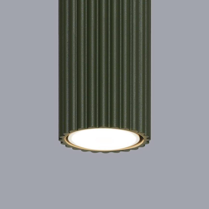 Foco KARBON 1xGU10/10W/230V 20 cm Verde
