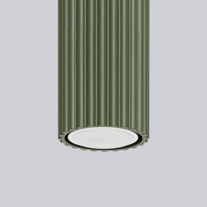 Foco KARBON 1xGU10/10W/230V 20 cm Verde