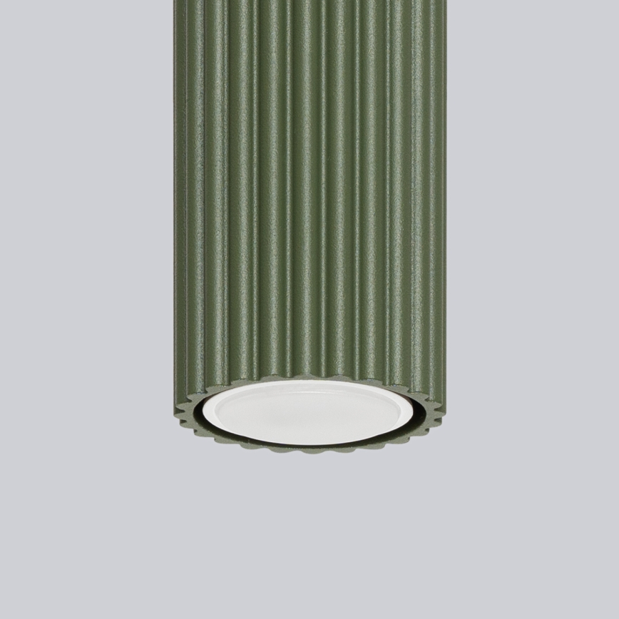 Foco KARBON 1xGU10/10W/230V 20 cm Verde