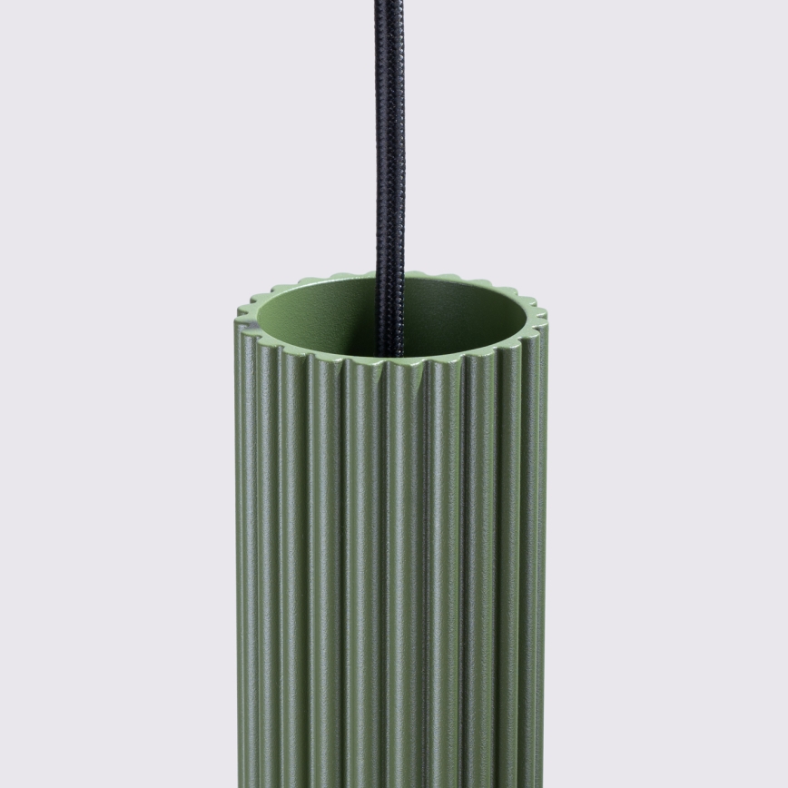 Lámpara colgante KARBON 2xGU10/10W/230V Verde