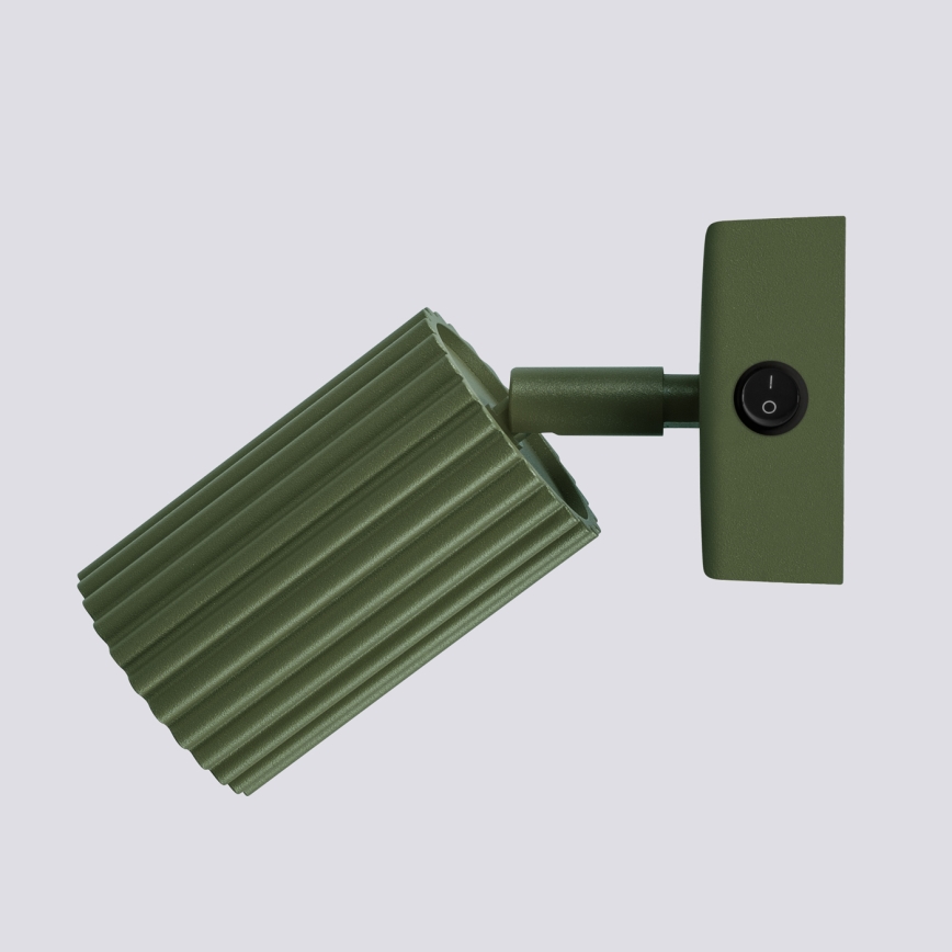 Foco de pared KARBON 1xGU10/10W/230V verde