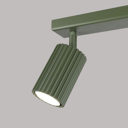 Foco KARBON 2xGU10/10W/230V verde