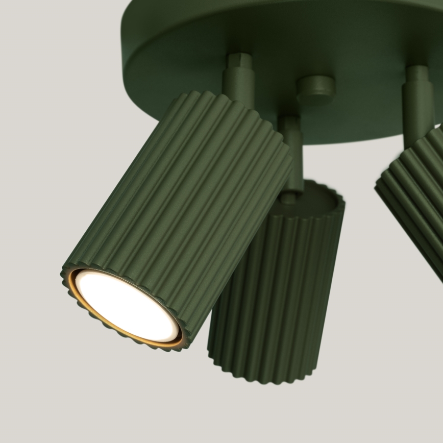 Foco KARBON 3xGU10/10W/230V verde