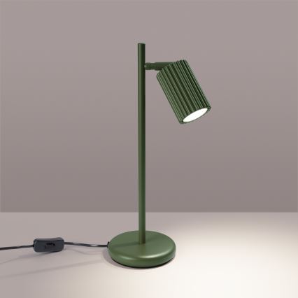 Lámpara de mesa KARBON 1xGU10/10W/230V verde