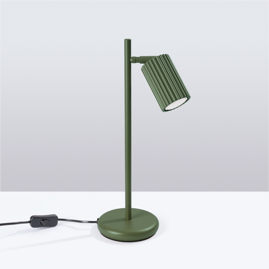 Lámpara de mesa KARBON 1xGU10/10W/230V verde