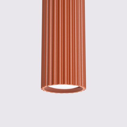 Lámpara colgante KARBON 3xGU10/10W/230V rojo