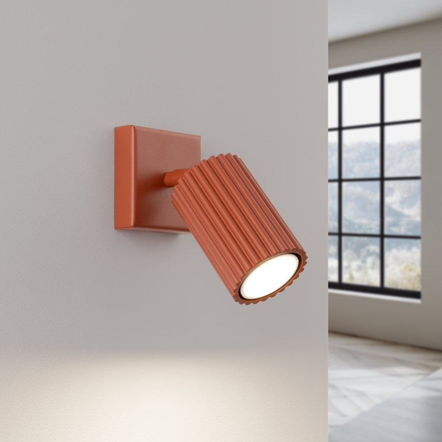 Foco de pared KARBON 1xGU10/10W/230V rojo