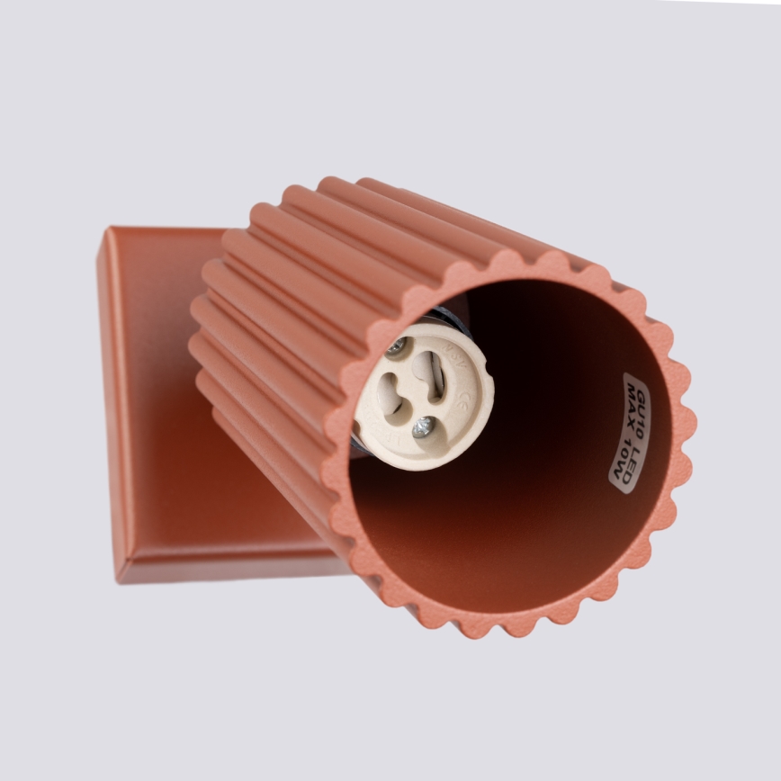 Foco de pared KARBON 1xGU10/10W/230V rojo