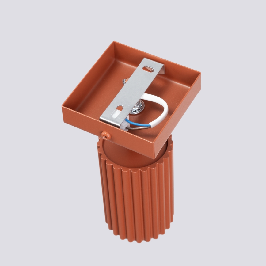 Foco de pared KARBON 1xGU10/10W/230V rojo