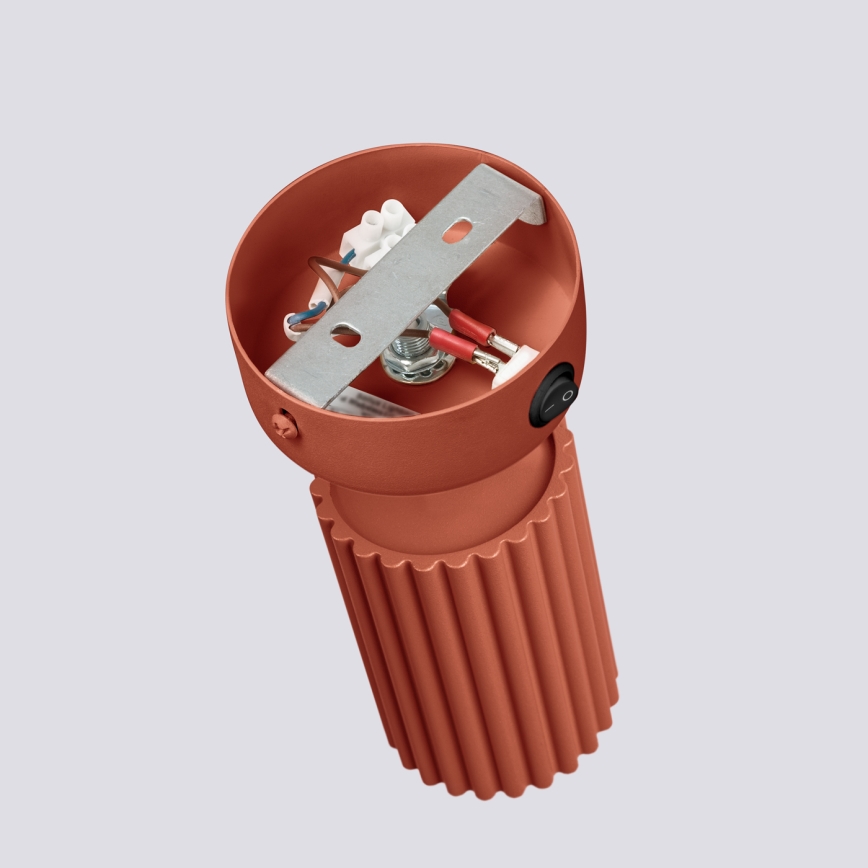 Foco de pared KARBON 1xGU10/10W/230V rojo