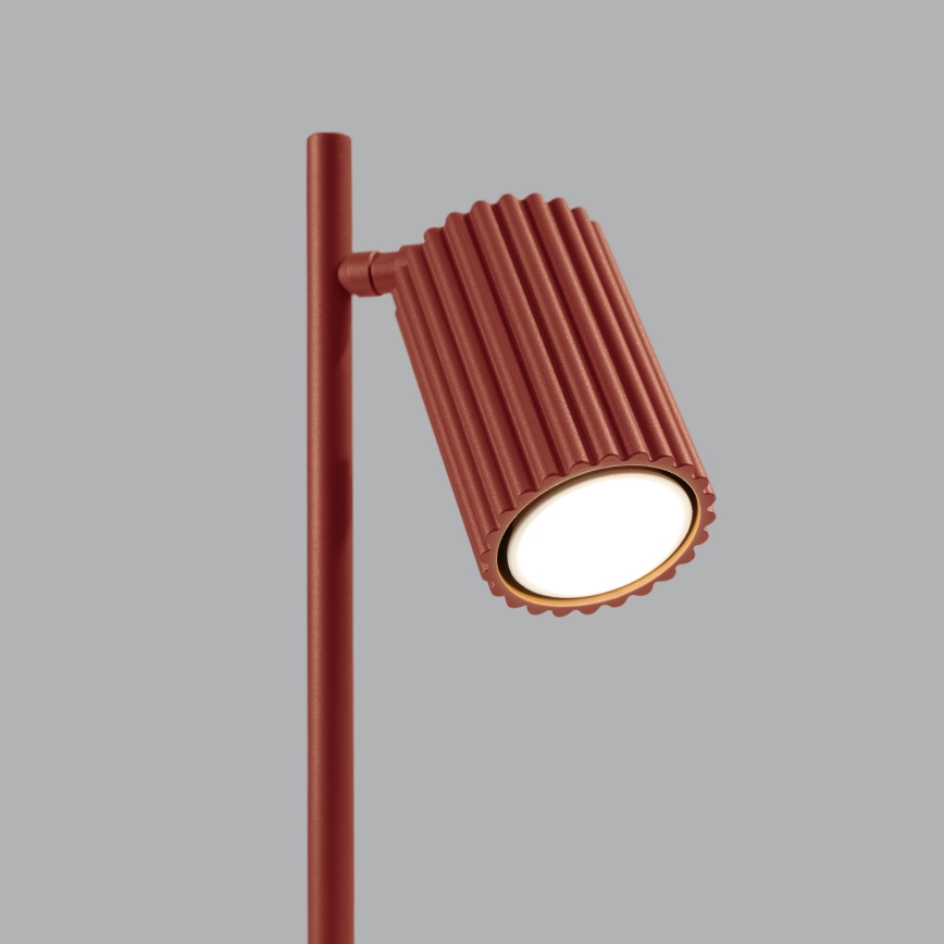 Lámpara de mesa KARBON 1xGU10/10W/230V rojo