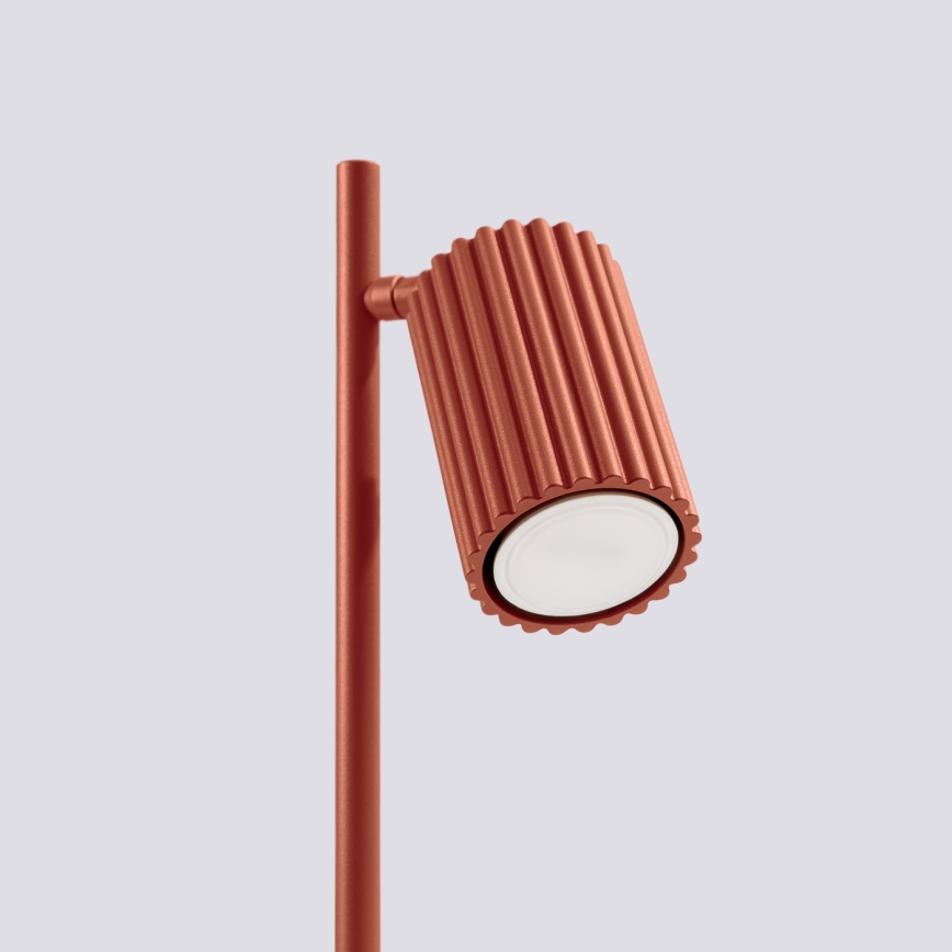 Lámpara de mesa KARBON 1xGU10/10W/230V rojo