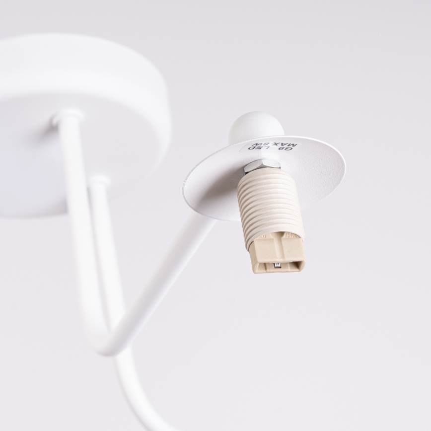 Lámpara colgante ASTRAL 3xG9/8W/230V blanco