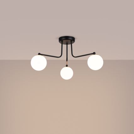 Lámpara colgante ASTRAL 3xG9/8W/230V negro