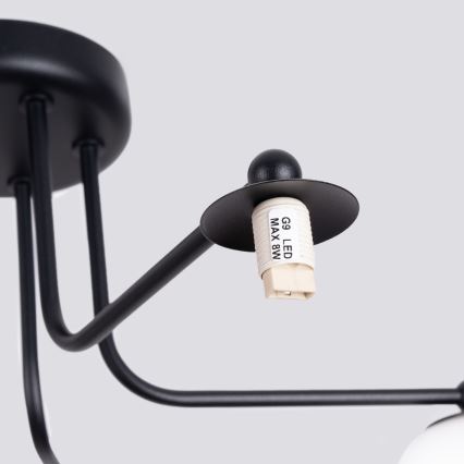 Lámpara colgante ASTRAL 5xG9/8W/230V negro