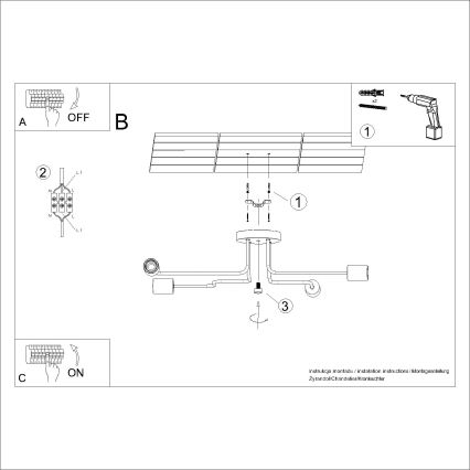 Lámpara de techo TIMBO 4xE27/15W/230V blanco/beige/haya