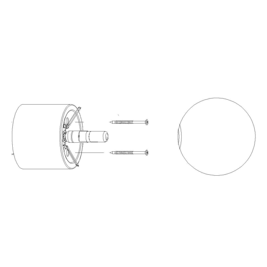 Pantalla de repuesto para foco y lámpara de mesa BOOMO G9 diá. 12 cm blanco