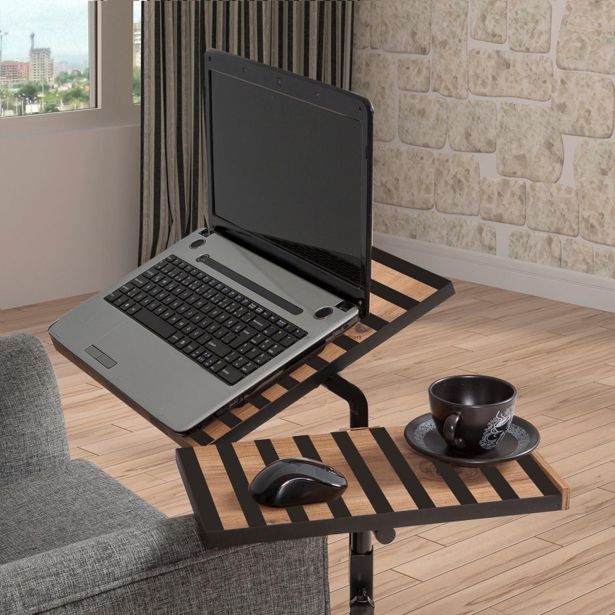 Soporte ajustable GLEN 87x67 cm negro/marrón
