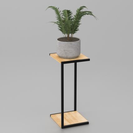 Soporte de flores 70x30x34 cm negro