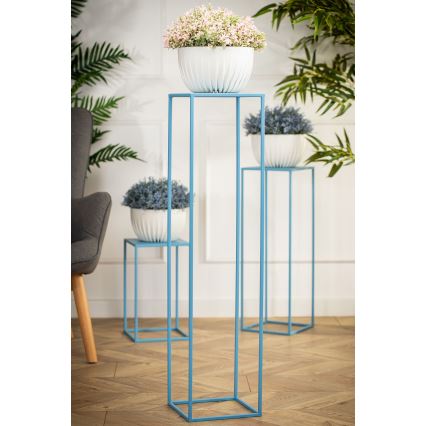 Soporte para flores 100x24 cm azul