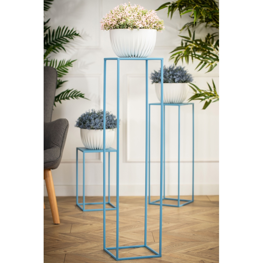 Soporte para flores 100x24 cm azul