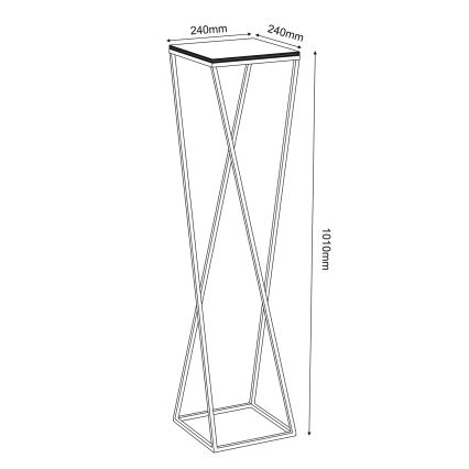 Soporte para flores 100x24 cm blanco