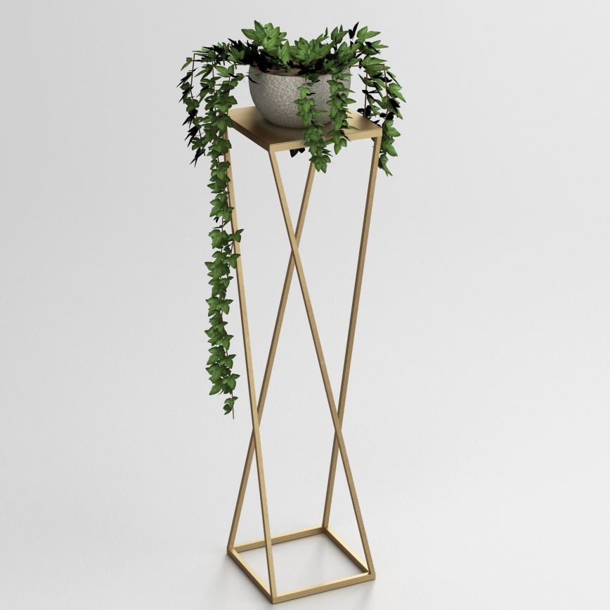 Soporte para flores 100x24 cm dorado