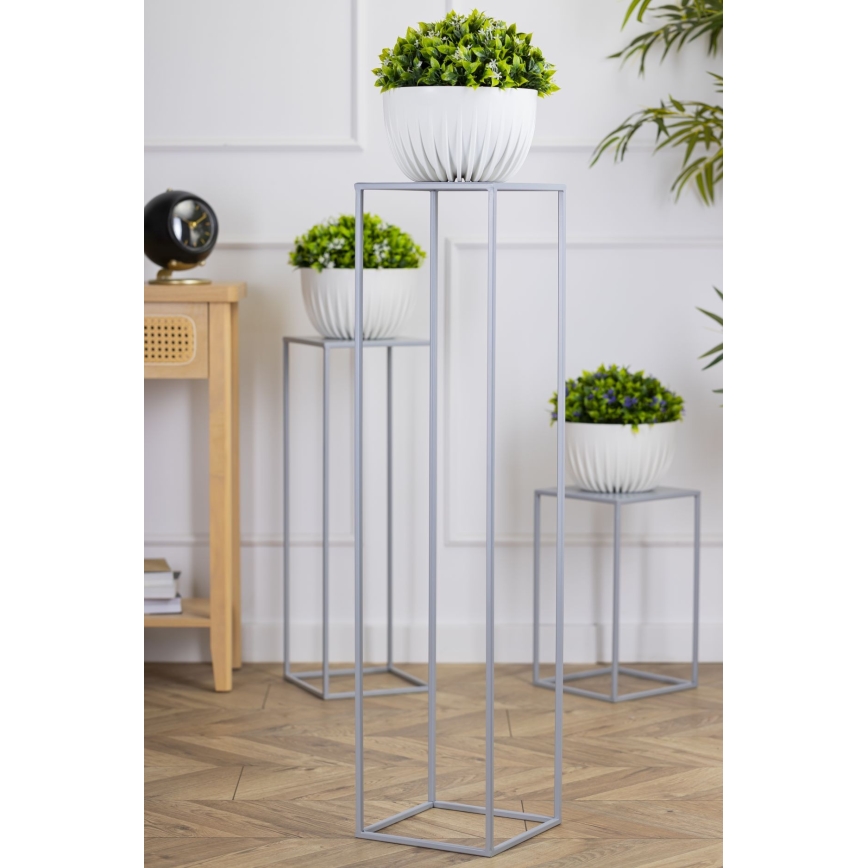 Soporte para flores 100x24 cm gris