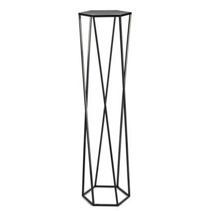 Soporte para flores 100x24 cm negro