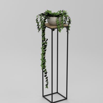 Soporte para flores 100x24 cm negro