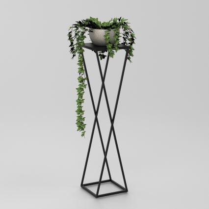 Soporte para flores 100x24 cm negro