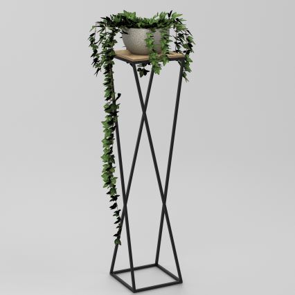 Soporte para flores 100x24 cm negro