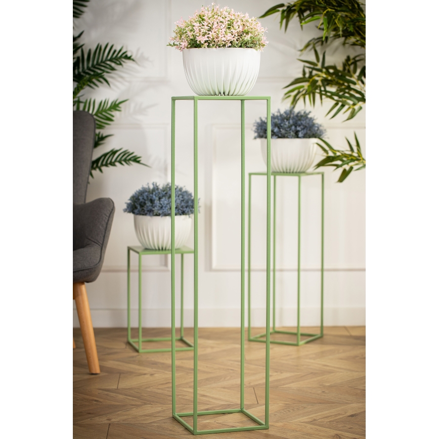 Soporte para flores 100x24 cm verde oscuro