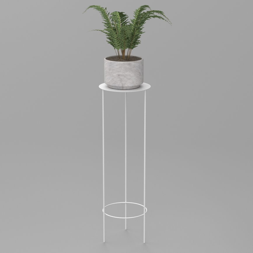 Soporte para flores 100x32 cm blanco