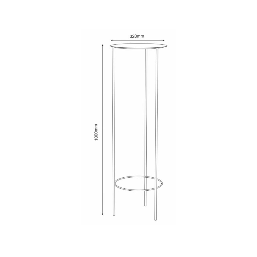 Soporte para flores 100x32 cm blanco
