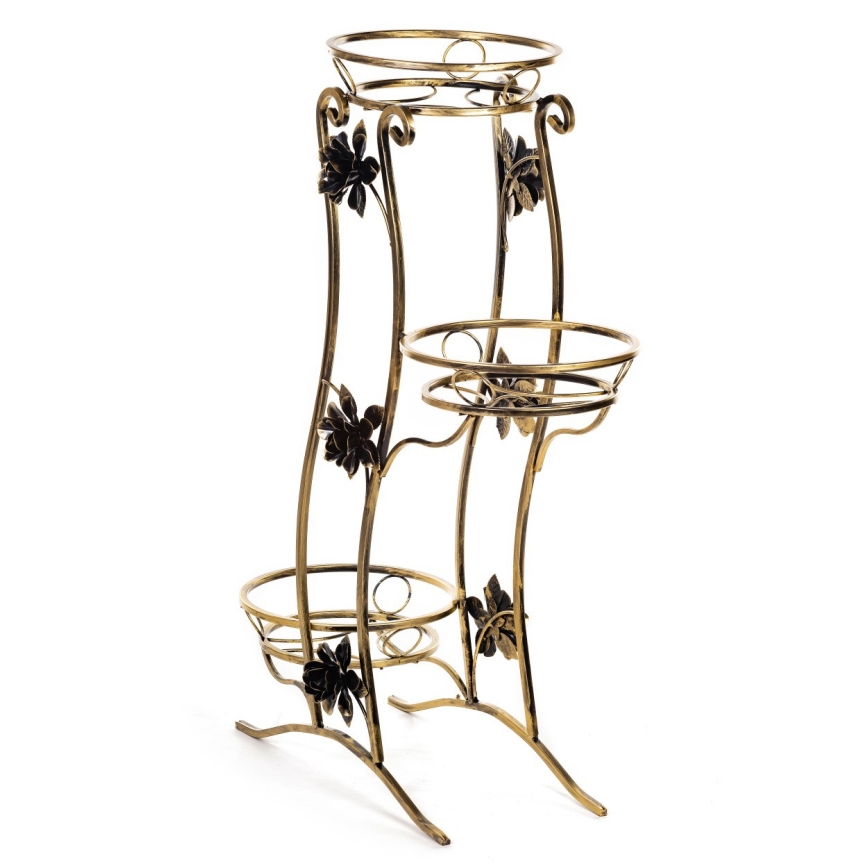 Soporte para flores 100x70 cm dorado
