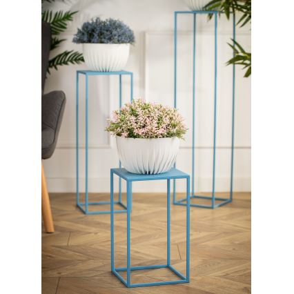 Soporte para flores 40x24 cm azul