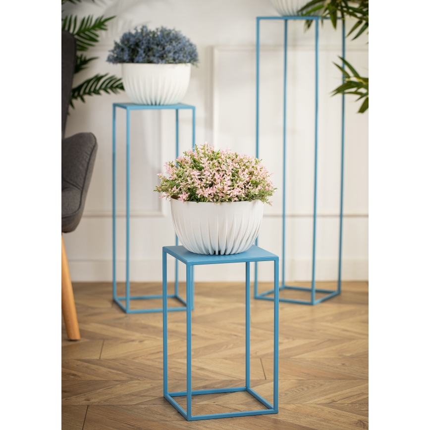 Soporte para flores 40x24 cm azul